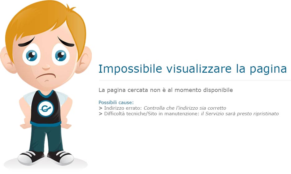 Impossibile visualizzare la pagina